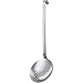 Produktbild Rösle Haken Schaumlöffel flach grob gelocht, Hochwertiger Abseihlöffel mit Hakengriff, 10 cm, Edelstahl 18/10, Spülmaschinengeeignet