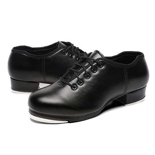 Child Black Tap Shoes Lace Up Dance For Girls And Boys (Toddler/Little Kid/Big Kid) (12 Little Kid #TOP5