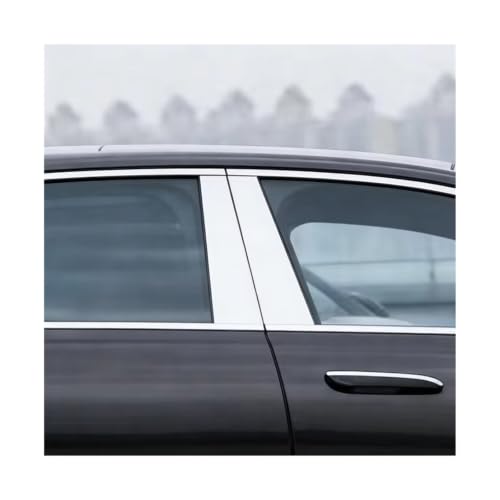 Garniture pilier voiture Panamera 970 protection vitres argent