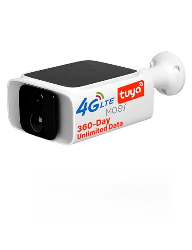 MOES_US MOES 4G LTE Cellular Security Camera,360-Day Unlimited Data,No WiFi Needed