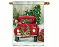 MagnetWorks MAIL91010 Bringing Home The Tree Standard Flag