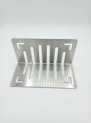 Image of LMC Stainless Steel Roof Drain Jali, SS 304, 150x75x75 mm, Anti-Clog Design, Silver, for Terrace and Balcony Drainage
