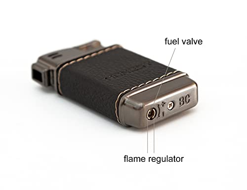 Encendedor Small Pipe de cuero con llama suave miniatura 3