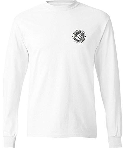 Koloa Surf Hawaiian Turtle Logo Long Sleeve T-Shirt-White/b-M