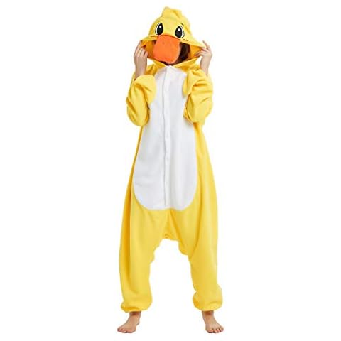 FunnyCos Yellow Duck Animal Onesie Pajamas Cover