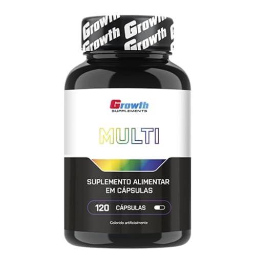 Multivitamínico Growth - 120 Cápsulas | Suplemento Completo com Vitaminas e Minerais Essenciais | Energia, Imunidade e Saúde Diária