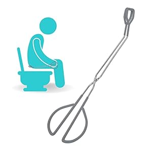 Vive Toilet Aids for Wiping Bottom – Tongs for Toileting, Wiper Reacher Tool, Self Wipe Assist – Handicap Accessories for Daily Living, Limited Mobility – Long Handle