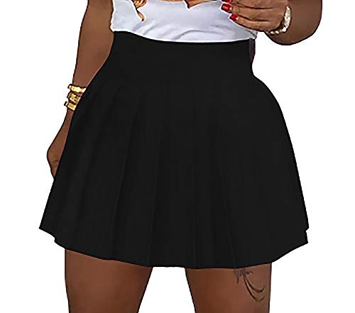 AOZZO Women's High Waisted A-Line Golf Tennis Pleated Short Skirts Teen Girl School Uniform Workout Mini Skater Skirts