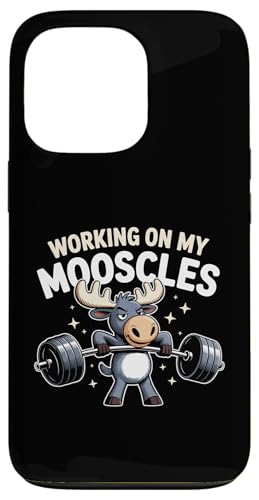 Working On My Mooscles Moose [A tBbglX W Y fB[X X}zP[X iPhone 13 Pro p