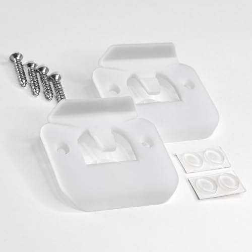 Enhanced Door Silencer Strike Plate with Adhesive Bump Stops - Flexible, Noise Eliminating Solution for Loud Doors No Modifications Install, Stops Slamming Noises (2, White)