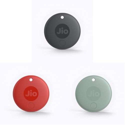 Image of JioTag 2 Pack of 3 Android or iOS Compatible IP64 Rated Worldwide Item Finder for Keys, Wallets, Luggage, Gadgets and More |1+1 Year Battery | No SIM Needed