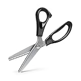 サムコス ピンキングハサミ 三角ギザギザ 5ｍｍ ステンレス製 ギザギザハサミ クラフトはさみ 握りやすい 鋭利 裁縫 手芸用 ラッピング用 洋裁道具 (C)