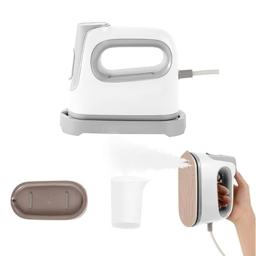 Image of Portable Handheld Garment Steamer | 1000W Foldable Mini Travel Steam Iron | 160ml | Iron Rest Pads | Heat Resistant | Anti-Slip Mat | Protective Waterproof Insulation Mat | Assorted