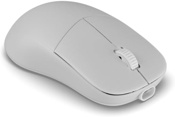 ENDGAME GEAR XM2w 4k v2 Wireless Gaming Mouse White Frost – 30K DPI Optical Sensor, 4000Hz Polling, Claw-Grip Design for Medium to Large Hands, Lightweight (63g)