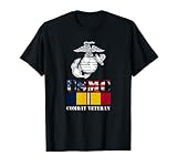 American Flag Combat Action Ribbon Vet T-Shirt