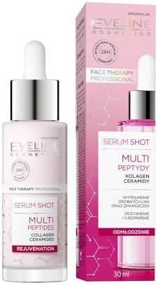 Eveline Cosmetics Face Therapy Professional Serum Shot – Multi-Peptide Anti-Aging Treatment for Face, Neck & Décolleté | Vegan Formula