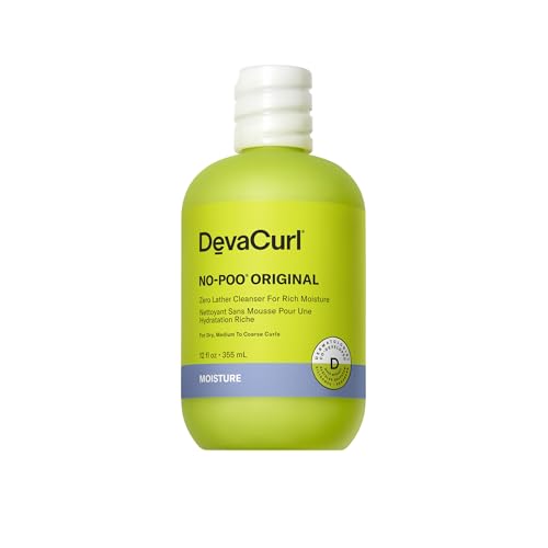 DevaCurl No-Poo Original Non-Lathering Cleanser for Rich Moisture Fresh Rose 12 fl. oz