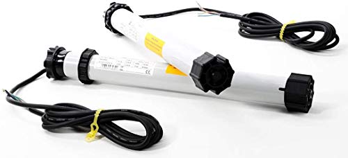 Rollwin 2X Rolladenmotoren 30 NM Rohrmotoren mechanisch Comfort Zugkraft 56 kg für Maxi 60mm Stahlwelle Cover