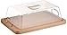 Caper Contenitore Formaggio in Legno con Cupola cm31x21 2 Manici Cucina barattoli