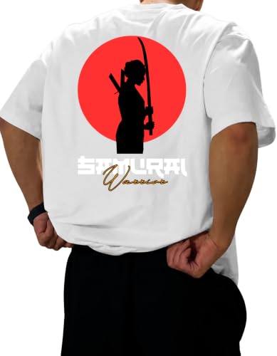 Image of Men's Printed Oversized T-Shirt | Baggy Fit Drop Shoulder Half Sleeve Round Neck | Premium Cotton Blend Graphic Printed Casual Streetwear T-Shirt for Men