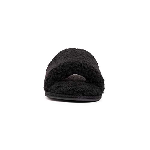 MUK LUKS Women's Franki Slide-Ebony Slipper2