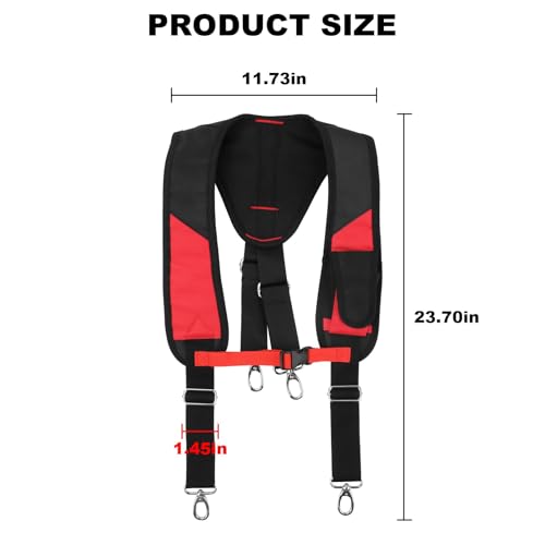 48-22-8145 Padded Rig Replace For Milwau-kee Tool Belt, 48-22-8145 Padded Suspension Rig Use1680 Denier Nylon and All Metal Hardware For Milwau-kee tool bag