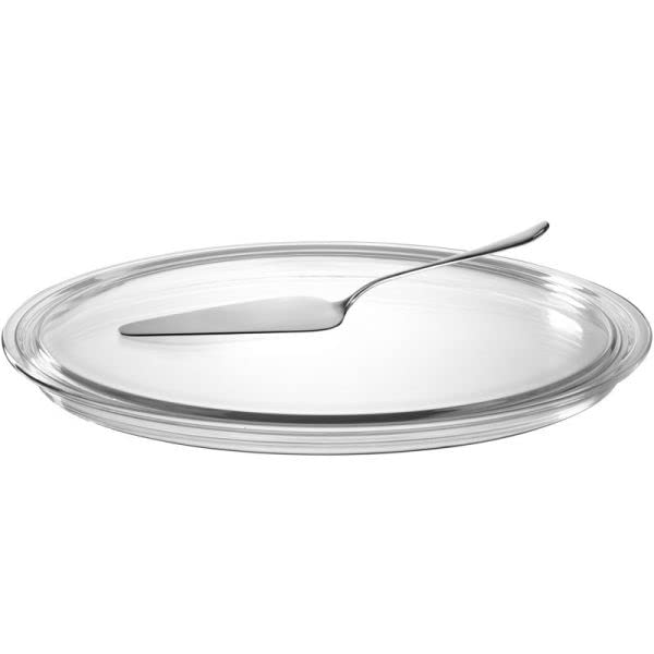 LEONARDO - Plat A Tarte Limit 32 CM + Pelle A Tarte en INOX