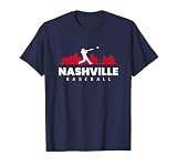 Nashville Baseball Vintage Minimalist Retro Baseball Lover T-Shirt