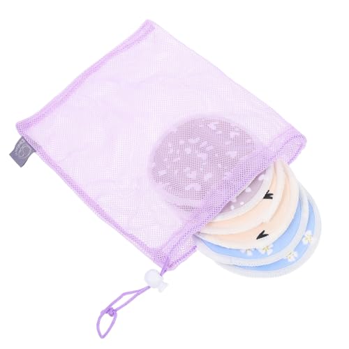 VOSAREA Cojín Antigalactorrea Reutilizable de Poliéster y Algodón Recubrimiento TPU, Diseño Ranura Central para Prevenir Fugas, Adecuado para Lactancia Materna
