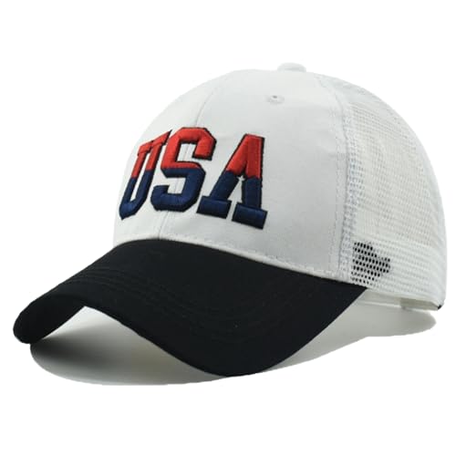 Image of Trucker Hat Distressed Baseball Cap Golf Cap Adjustable Sportswear Hat for Men Women Unisex