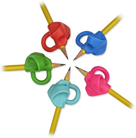 The Pencil Grip Pencil Grip The Classics Ring Grip Ergonomic Writing Aid, for Right or Left Handed Users, Assorted Colors, Pack of 6 (TPG-17306)