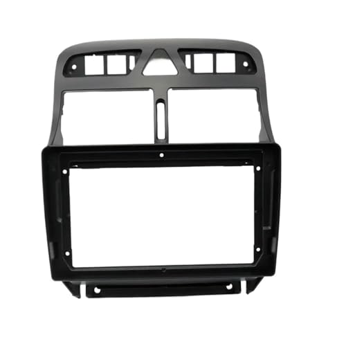 �ɓK������ �v�W���[ 307 307CC 2002-2013 9�C���` �J�[DVD�t���[�� �I�[�f�B�I �_�b�V���{�[�h �g�����p�l��(Frame-black)