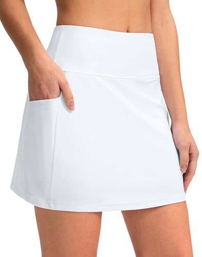 Image of G Gradual Women's 16 inch Swim Skirt with Pockets High Waisted Tummy Control Modest Swimsuit Bathing Suit Bottoms for Women