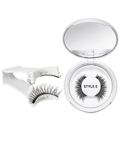 HUVZOR 1 par Pestañas magnéticas, pestañas magnéticas sin delineador de ojos, pestañas magnéticas con aplicador, aspecto natural magnético, no requiere pegamento magnético