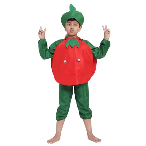Image of Smiley Fruit and Vegetable Jumpsuits for Kids | Halloween Cosplay Annual Function Costume Outfit for Boys and Girls