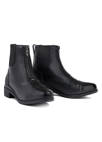 Kerrits Essence Waterproof Horse Riding Paddock Boot – Women's English Equestrian Leather Short Boots, Front Zip, 1