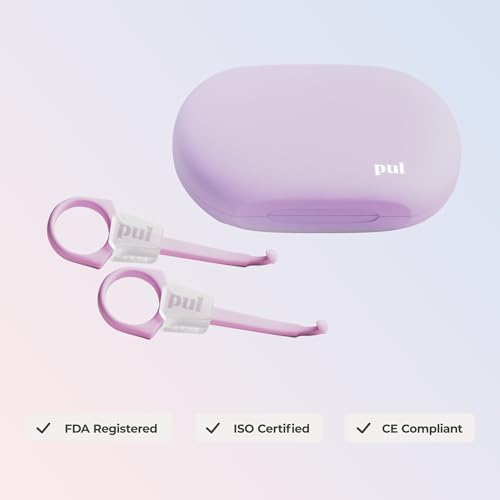 Image of PUL Aligner Care Convenience Kit - Case + 2 in 1 Tool for Invisalign, Retainers, Partial Dentures, Mouthguards and Night and More - Purple Case and 2 Packs of Purple Chewie Butt Aligners
