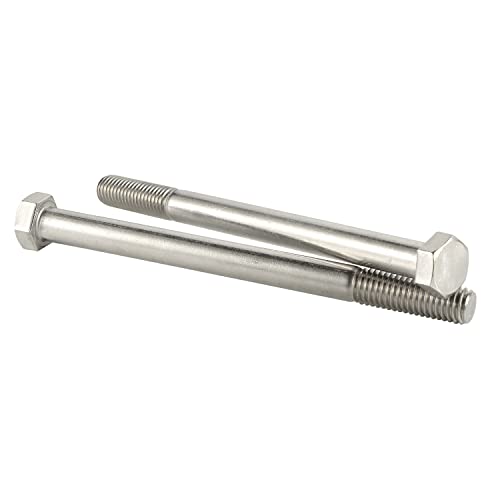 Tornillo de cabeza hexagonal de 3/8-16 x 7" parcialmente roscado (4 unidades) 2