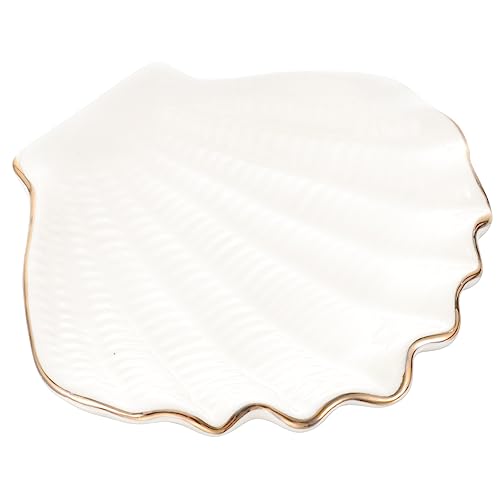 HORIALENCE Bandeja De Cerámica Para Joyas y Pendientes, Plato Decorativo Mediano, Material Cerámico, Diseño Único Funcional, Para Mujer, Uso En Baño y Mesa, Contenedor Organizador Práctico