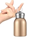 Botella para beber de viaje - Tamaño mini, taza de acero inoxidable al vacío | Botella térmica aislada | Contenedor ligero de frío y calor | Compañero de ocio diario para deportes escolares al aire li