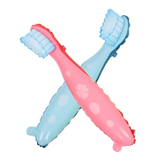 MAGICLULU 2 Pz Palloncino Per Spazzolino Da Denti Dentifricio Per Divertente Barattoli Di Muratore Clip a Molla Per L'illuminazione Puntello Gonfiabile Per Spazzolino Da Denti Mini