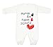 TupTam Unisex Baby Strampler Set Spruch Mamas & Papas Schatz, Farbe: Weiß - Mamas Papas Schatz, Größe: 56