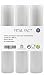 VITAL VAC® 3 x Rotolo Sottovuoto Goffrato per Sous Vide e Conservazione degli Alimenti. 20x500 cm - per Foodsaver, Macom, Bonsenkitchen, ACTOPP, Aobosi.