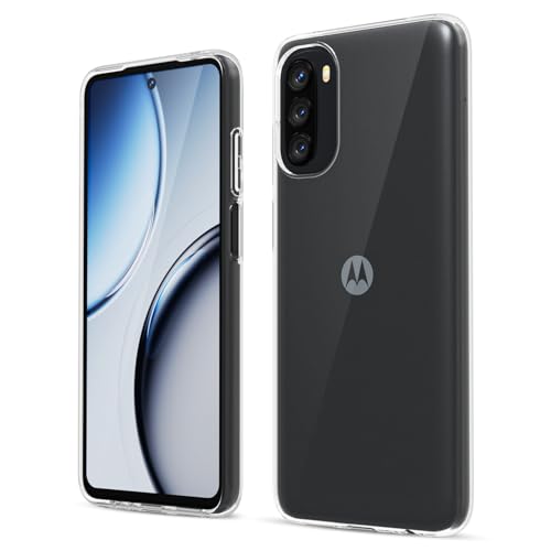oakxco for Motorola Moto G Stylus 5G 2022 Phone Case Liquid Silicone, Cute Thin Slim Soft Rubber TPU Plain Smooth Gel Cover for Women Girl, Matte Solid Protective, Clear