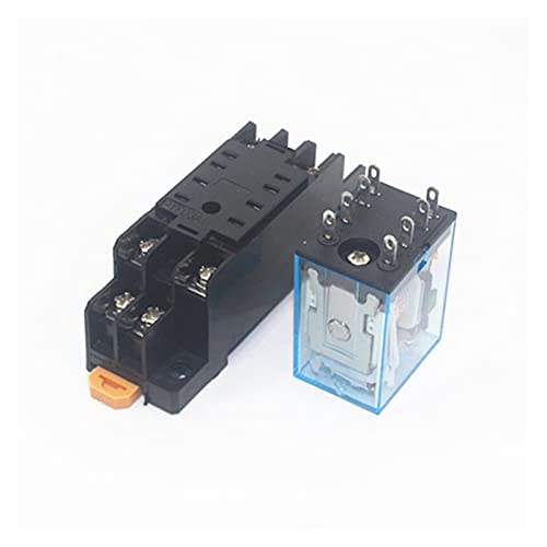 Relé electromagnético mini interruptor de relé DPDT MY2NJ bobina general 24V con base LED 5set 2