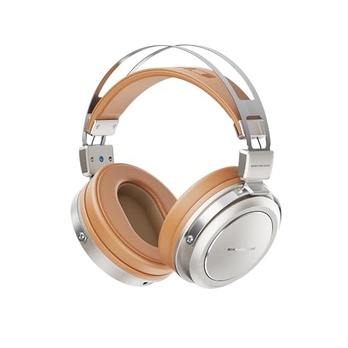 FiiO /JadeAudio JT1�v���t�F�b�V���i���X�^�W�I�w�b�h�t�H�� �^���Q�[���w�b�h�Z�b�g�p �}�C�N�t�� 50mm�_�C���t���� ���𑜓x�~���[�W�b�N�X�^�W�I�w�b�h�t�H��(�S�[���h)