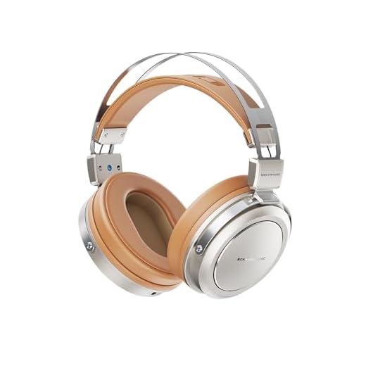 FiiO/JadeAudio JT1 Professional Studio Headphones for Recording Gaming Headset with Microphone, 50mm Diaphragms, Hi-Res Music Studio Headset (Gold)