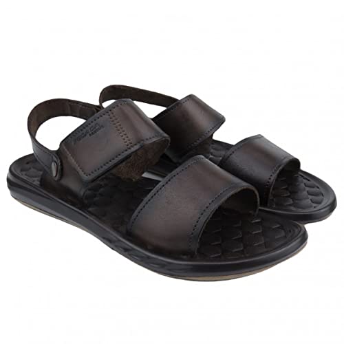 Sandália Pegada Amortech Couro Masculina 133002-02 Cravo