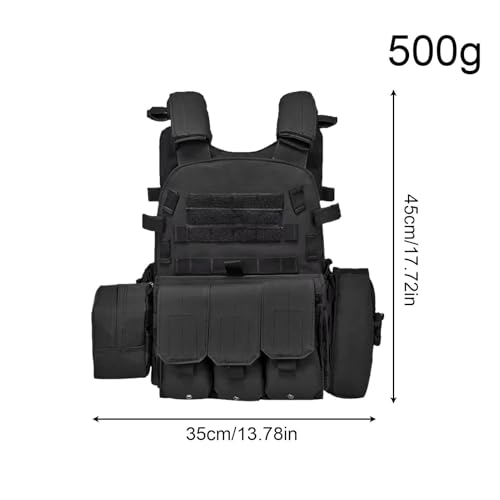 Gilet d'airsoft pour enfants ajustable avec poches tactiques multiples