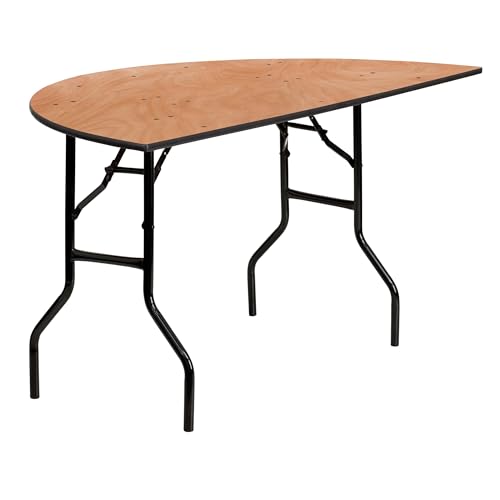 Pemberly Row 30 x 60 Half-Round Folding Banquet Table
